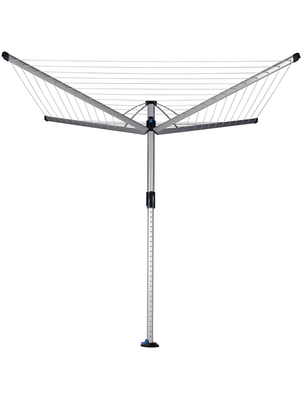 Brabantia Smartlift Large Washing Line with Metal Soil Spear, Peg and Cover, 60 m